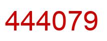 Number 444079 red image