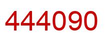 Number 444090 red image