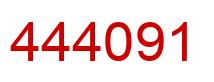 Number 444091 red image