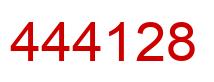 Number 444128 red image