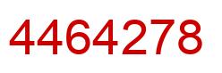 Number 4464278 red image
