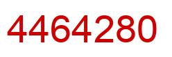 Number 4464280 red image