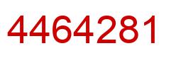 Number 4464281 red image
