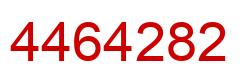 Number 4464282 red image