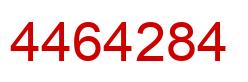 Number 4464284 red image