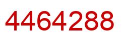 Number 4464288 red image
