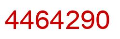 Number 4464290 red image