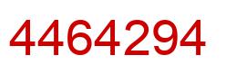 Number 4464294 red image