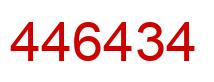 Number 446434 red image