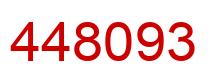 Number 448093 red image