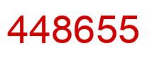 Number 448655 red image