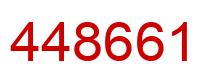 Number 448661 red image