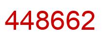 Number 448662 red image