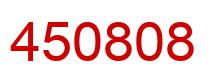 Number 450808 red image