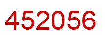 Number 452056 red image