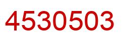 Number 4530503 red image