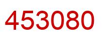 Number 453080 red image