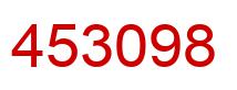 Number 453098 red image