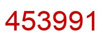 Number 453991 red image