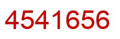 Number 4541656 red image
