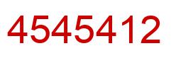 Number 4545412 red image
