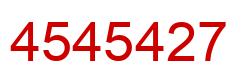 Number 4545427 red image