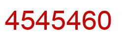 Number 4545460 red image