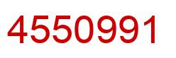 Number 4550991 red image