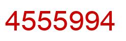 Number 4555994 red image