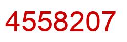 Number 4558207 red image