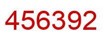 Number 456392 red image