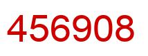 Number 456908 red image