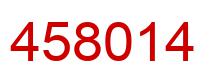 Number 458014 red image