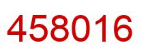 Number 458016 red image