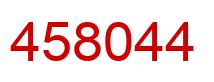 Number 458044 red image