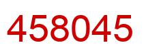 Number 458045 red image
