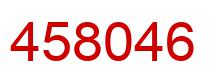Number 458046 red image