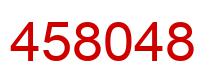 Number 458048 red image