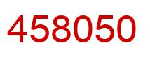 Number 458050 red image