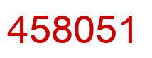 Number 458051 red image