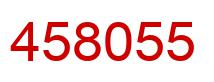 Number 458055 red image