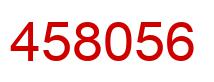 Number 458056 red image