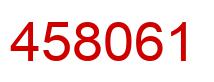 Number 458061 red image