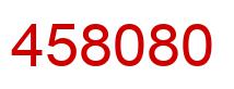 Number 458080 red image