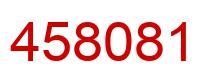 Number 458081 red image