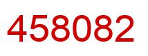 Number 458082 red image