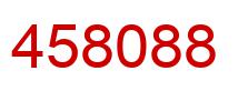 Number 458088 red image