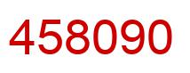 Number 458090 red image