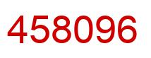 Number 458096 red image