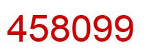 Number 458099 red image